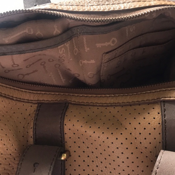 💯 Fossil Satchel Leather 👜 Purse